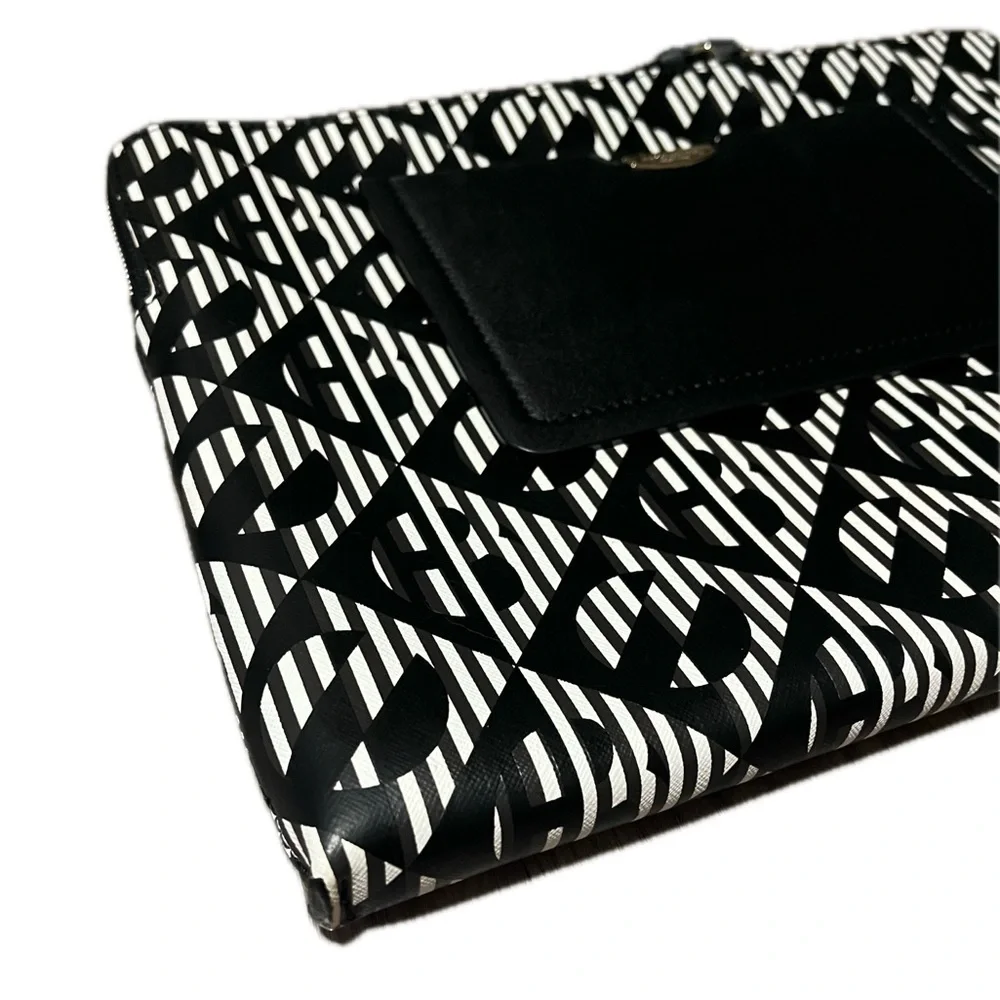 HENRI BENDEL laptop case New York Double Zipper, Saffiano Leather